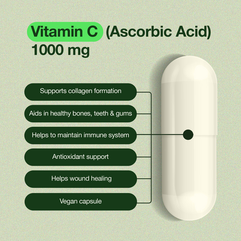 Vita Root Vitamine C (1000mg, 180 Gélules)
