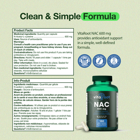 VitaRoot NAC 600 mg