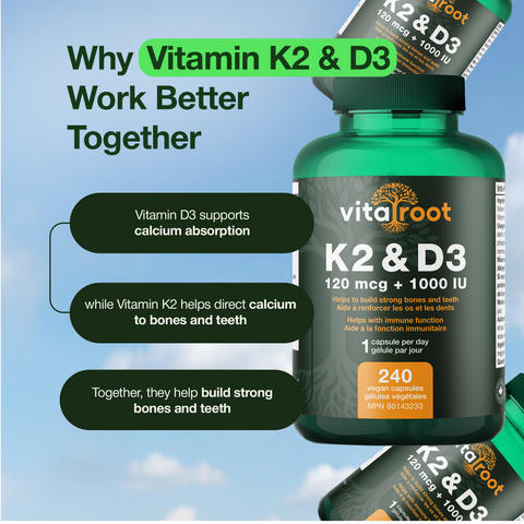 VitaRoot Vitamine D3 + K2