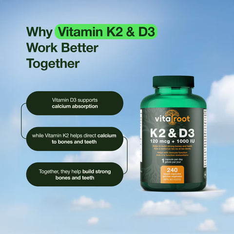 K2 & D3 120mcg + 1000IU